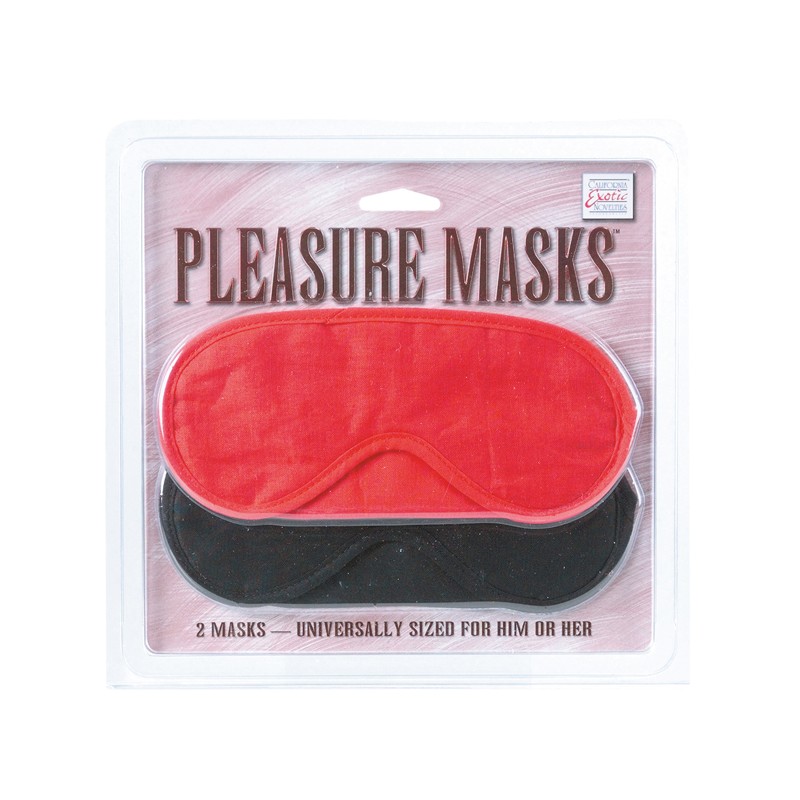 Maska-PLEASURE MASKS 2 PCS RED/BLACK